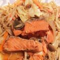 miiko大好き's cooksnap of when they made 野菜たっぷり鮭のちゃんちゃん焼き.