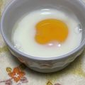 QPはにー's cooksnap of when they made 【10秒で分かる】温泉卵@電子レンジ.