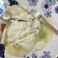 あゆはと's cooksnap of when they made 餃子の皮でもちもち生パスタ風、ラビオリ。.