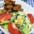 ととろ＆めい's cooksnap of when they made ほうれん草とゆで卵のサラダ.