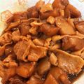 saki1010's cooksnap of when they made 鶏皮とこんにゃくの甘辛煮.
