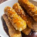 ふうたんぽ's cooksnap of when they made 竹輪チーズの肉巻き照り焼き.