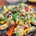 Superlittleboo's cooksnap of when they made 鶏肉ときのこのオイスターレモンバター炒め.