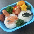 さみろー's cooksnap of when they made 簡単キャラ弁☆　レオ・レオニのスイミー♪.