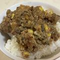 papikun's cooksnap of when they made 残ったかき揚げで　”かき揚げ丼”.