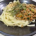 matsutomo☆'s cooksnap of when they made やみつき☆パスタな納豆うどん✿簡単♪１人ランチに♪.