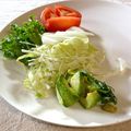 かっちゃん杉's cooksnap of when they made 簡単おつまみ♪アボカドの大葉・わさび添え.
