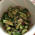 sayazu's cooksnap of when they made たたききゅうりのさっぱり梅和え.