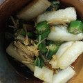 クックMKR96V☆'s cooksnap of when they made レンジで簡単！エノキとオクラの梅干し和え.