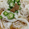 りなゆうと's cooksnap of when they made オクラと納豆のネバネバそうめん.