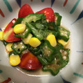 ミルクボール's cooksnap of when they made オクラとトマトの彩り和え♪.