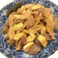 悠LOVE航's cooksnap of when they made 豚薄切り肉＋塩麹deこんにゃく牛蒡の煮物.