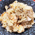 しましまもっぷ's cooksnap of when they made 秋味✿舞茸＆しめじと鮭の炊き込みご飯♡.