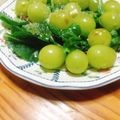 ♪choko♪'s cooksnap of when they made シャインマスカットと黒オリーブのサラダ.