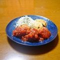 まりみぃ's cooksnap of when they made ジューシーチキンカツ♪手作りトマトソース.
