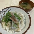 papikun's cooksnap of when they made 薬味いろいろ☆しらす丼.