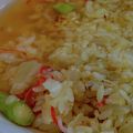 あゆたっくん's cooksnap of when they made カニカマとアスパラのあんかけチャーハン♪.