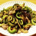 かなりんココりん's cooksnap of when they made ゴーヤと茄子の炒めもの.