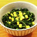 かなりんココりん's cooksnap of when they made モロヘイヤ＆コーンのおひたし.