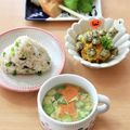 runa10's cooksnap of when they made オクラと人参で星いっぱい卵スープ✨.