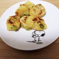 ぺんタ's cooksnap of when they made 芋餅☆(枝豆入り)金太郎飴方式で簡単♫.