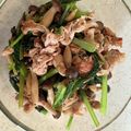 マトリョーシカ1号's cooksnap of when they made ＊小松菜と牛肉のバター醤油炒め.