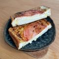 やみーの自炊記録's cooksnap of when they made れぽ17♡卵焼き器でホットサンド風♡簡単.