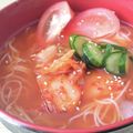 ﾒｲﾒｲ's cooksnap of when they made キムチ冷麺風素麺♪.