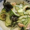 ぱにぱる's cooksnap of when they made 大量消費★きゅうりとわかめのツナポン和え.