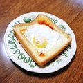 もふもふクロさん's cooksnap of when they made フライパンでハムチーズエッグホットサンド.