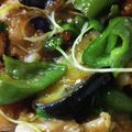 YOUCHIA's cooksnap of when they made 鶏肉と茄子とピーマン甘ポン酢炒め.