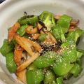 Faiza's cooksnap of when they made ピーマンと竹輪の塩昆布炒め☆.