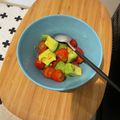peanutsss's cooksnap of when they made アボカドとトマトのサラダ！白だしで！.