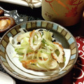 あず7225's cooksnap of when they made おつまみにも＊ちくわと長ネギのピリ辛和え.