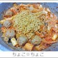 ちょこ☆ちょこ's cooksnap of when they made 辛ラーメンで作る簡単ラッポッキ.
