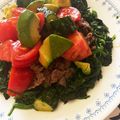 バウチャン's cooksnap of when they made 焼いて乗っけて焼肉サラダライス.