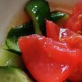 ヨシヨッシー's cooksnap of when they made きゅうりトマトの大量消費！サラダ.