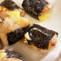 risuo☆45's cooksnap of when they made ささみチーズの磯辺揚げ✦お弁当.