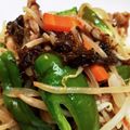 つぁんさん♪'s cooksnap of when they made 絶品‼ご飯が進む♪豚肉とスヌイ(もずく)のチャプチェ風 ♬.