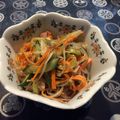 スローライフさん's cooksnap of when they made 弁当★前日★ミョウガとカニかま春雨サラダ.