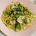 ＊＊めろん＊＊'s cooksnap of when they made ネギとニラの和風パスタ.