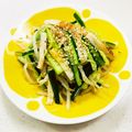 あっこ姉's cooksnap of when they made 安い！もやしときゅうりのサラダ.