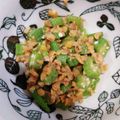 もにゃっこ's cooksnap of when they made オクラのひきわり納豆合え.