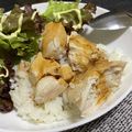 みく's cooksnap of when they made カオマンガイde炊飯器.