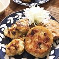 フジぽん's cooksnap of when they made 玉ねぎ入り^ ^鶏ひき肉の蓮根はさみ焼き.