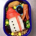 Chaaa_room's cooksnap of when they made キャラ弁☆宇宙ロケット弁当♪.