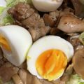 no1642's cooksnap of when they made 鶏肉ときのこの照り玉サラダ.