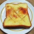 ＊なぁ＊'s cooksnap of when they made SNSでも話題のはちみつ塩トースト☆.