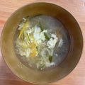 hadukisann's cooksnap of when they made 簡単！きゅうりと卵のサンラータン風スープ.