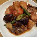 ほのぼのいっこ's cooksnap of when they made 鶏もも肉と茄子とオクラの甘酢炒め♪♪.